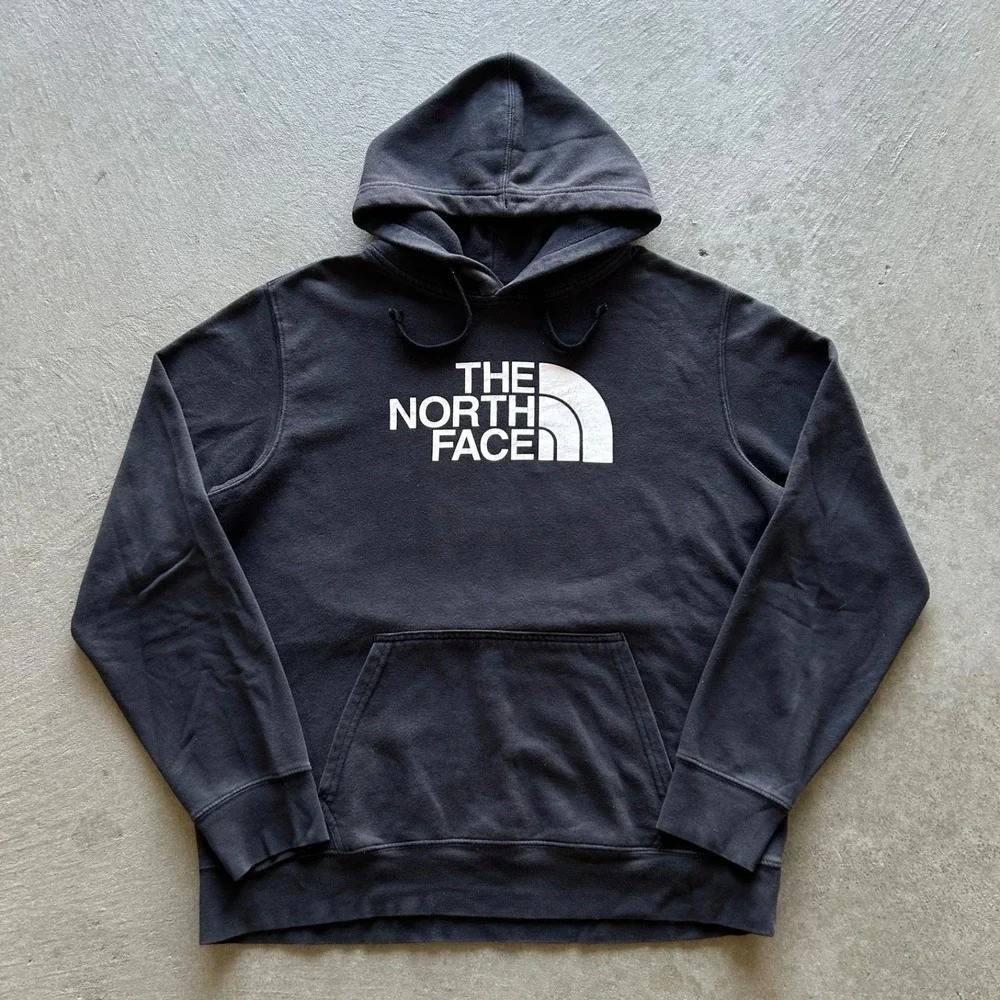 The North Face Sweatshirt Size Large Black‎ Hoodie Pullover Outdoor Hiking